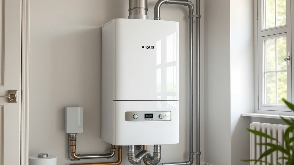 Modern A-rated boiler energy efficient design