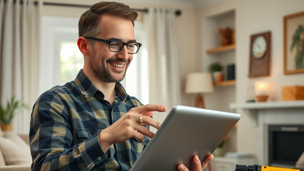 professional home service technician providing helpful guidance to homeowner