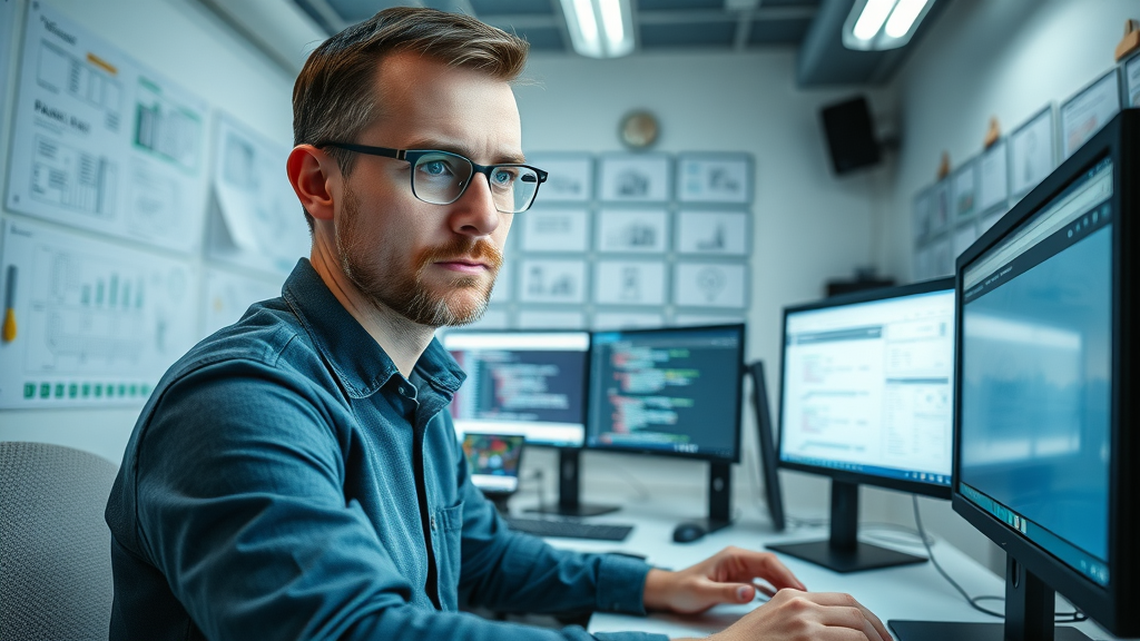 developer optimizing site speed and mobile-friendliness for search engine optimization technical site health
