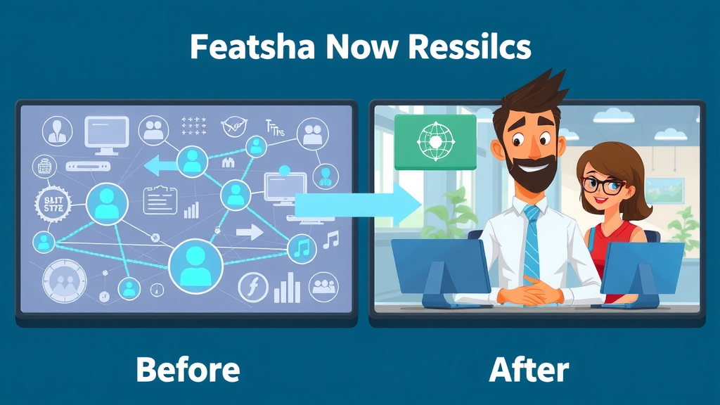infographic showing before after network upgrades for small businesses local networking
