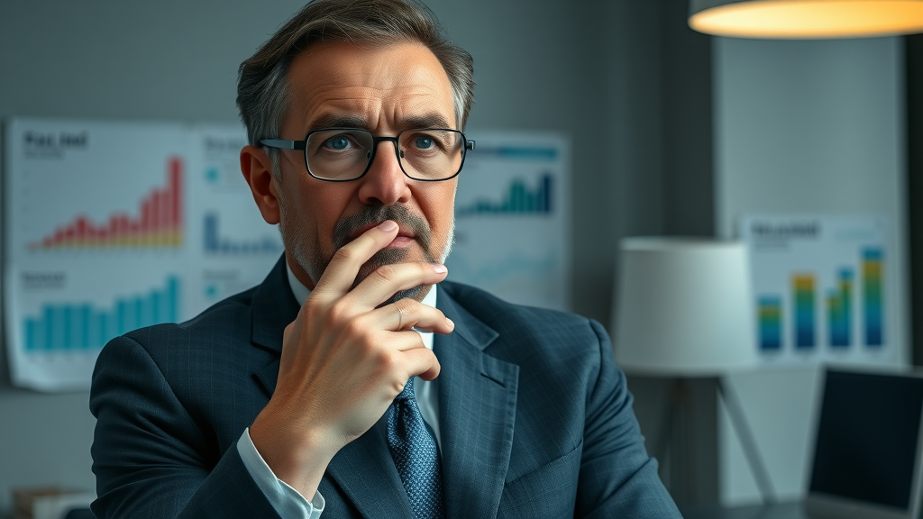 Concerned business coach thoughtfully declining to discount coaching fees