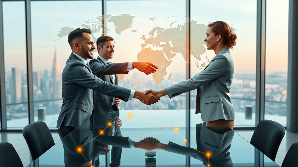 Business leaders forming Canada-EU trade partnerships using trade investment services.