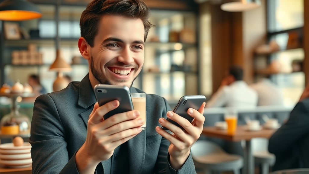 customer personalized mobile offer local market engagement mobile devices cafe