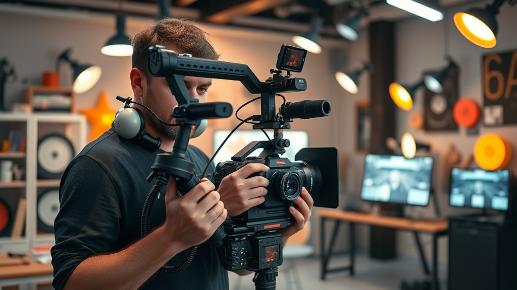 video marketing strategies professional video creation product demo creative studio equipment