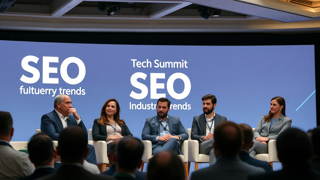 panel of SEO industry leaders discussing google ads trends and future of content digital summit 2025