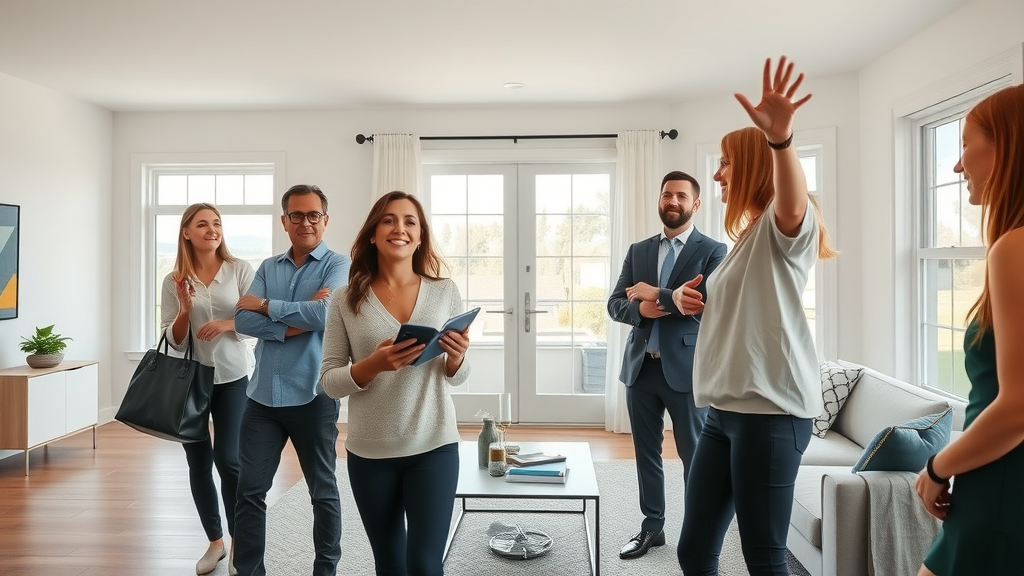 Prospective homebuyers touring new homes for sale in Las Vegas