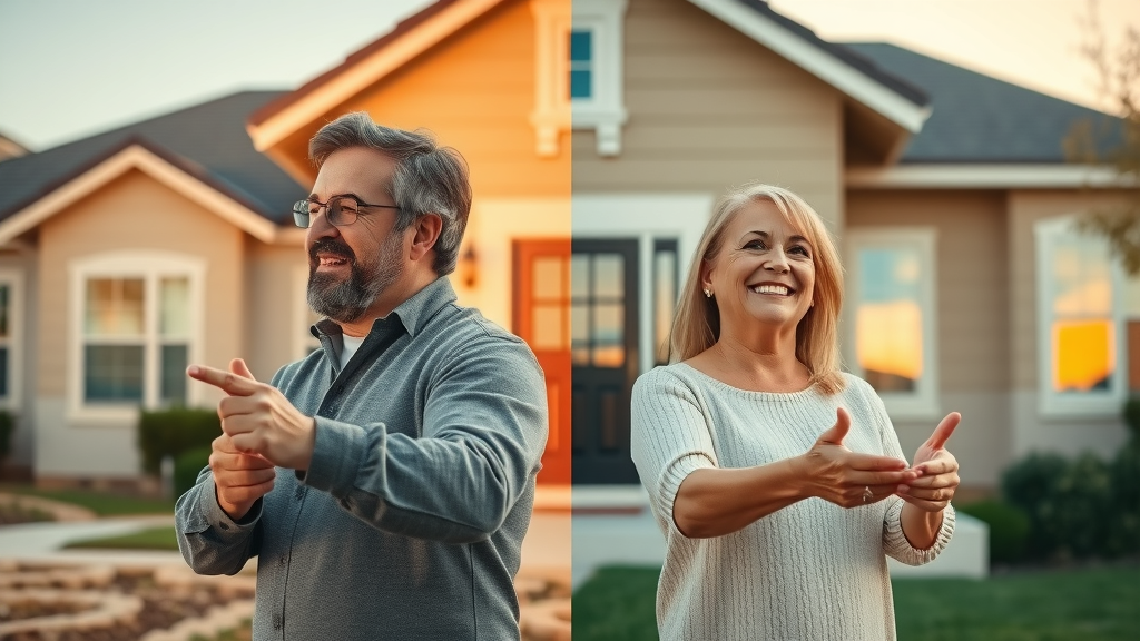 before and after split view of a fully renovated home showcasing results of renovation budgeting
