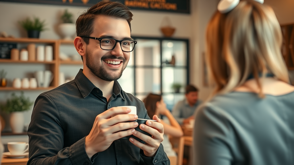 service staff receiving customer review, local seo techniques, business profile reviews