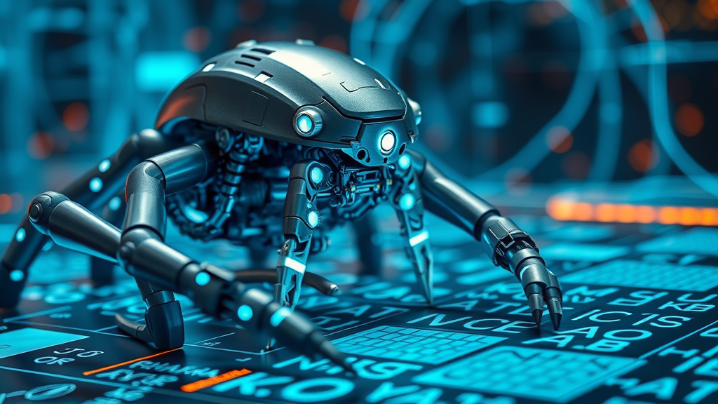 technical seo robotic crawler examining web code structure
