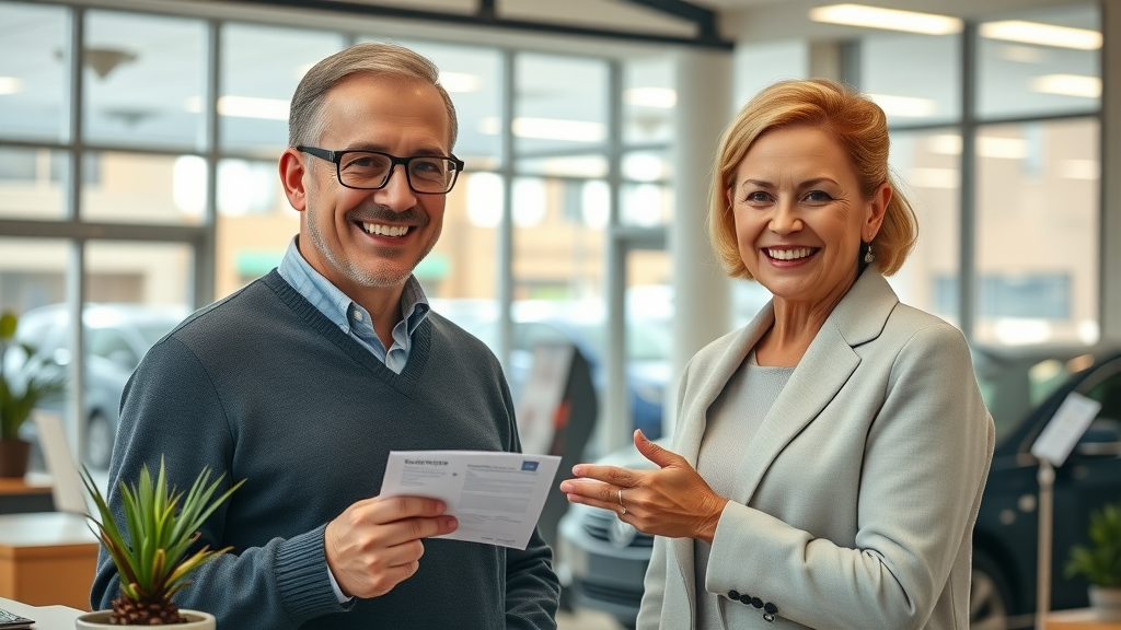 Reliable customer service agent helping elderly customers with trust and clarity