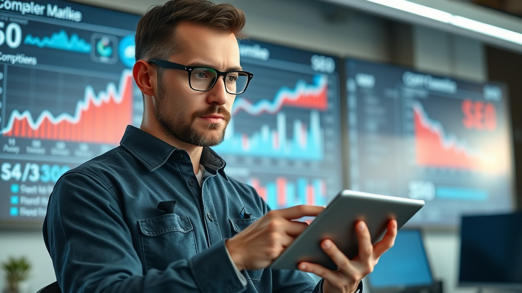 contractor analyzing competitor