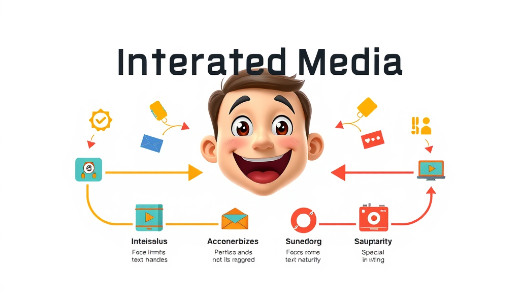 summary infographic of the integrated media approach process