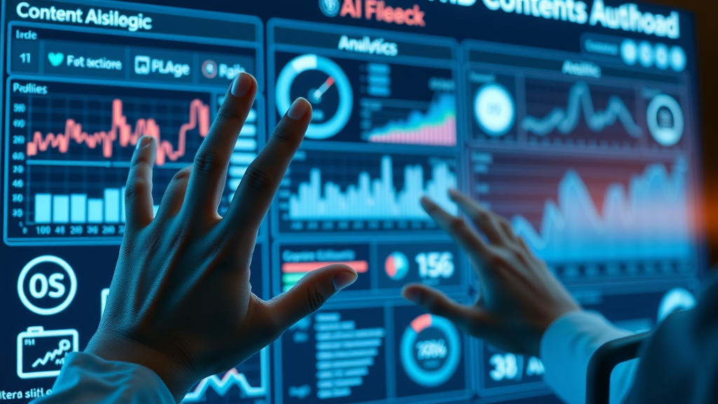 AI driven content dashboard showcasing AI content generation