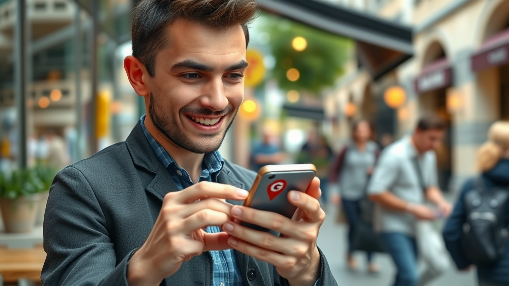 smartphone user exploring local businesses in google maps, local seo techniques