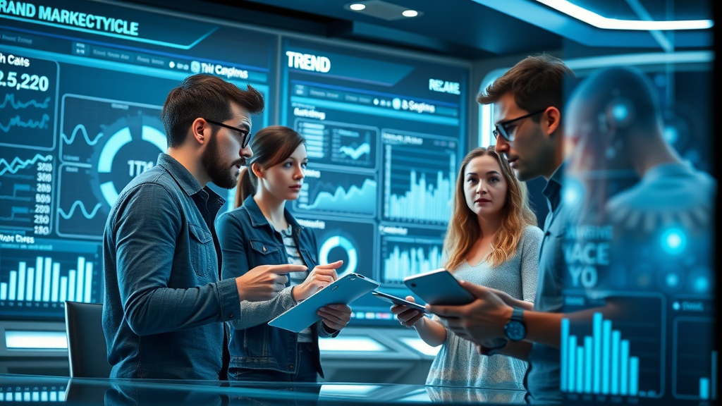 affiliate marketing trend dashboard digital analytics marketers conference room