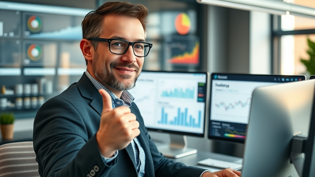 Paid Traffic vs Organic Traffic digital marketing dashboard with strategist analyzing traffic sources, modern office, graphs and analytics