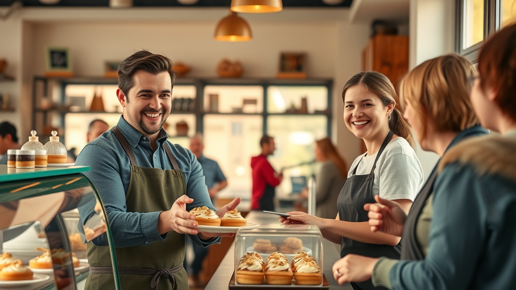 Bakery owners using local SEO and content marketing strategy
