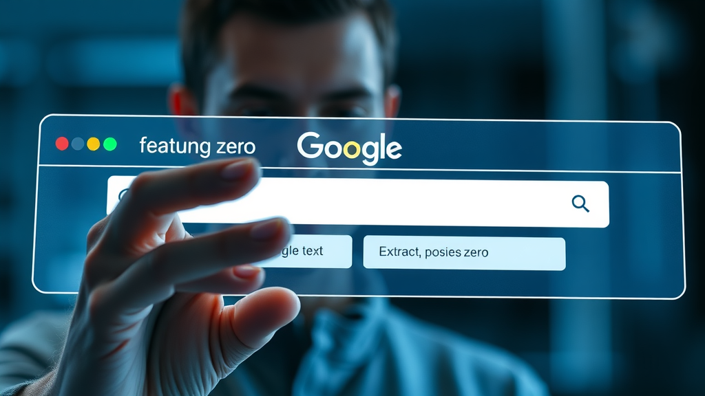 digital interface showing featured snippet success in search engine results for on-page optimization