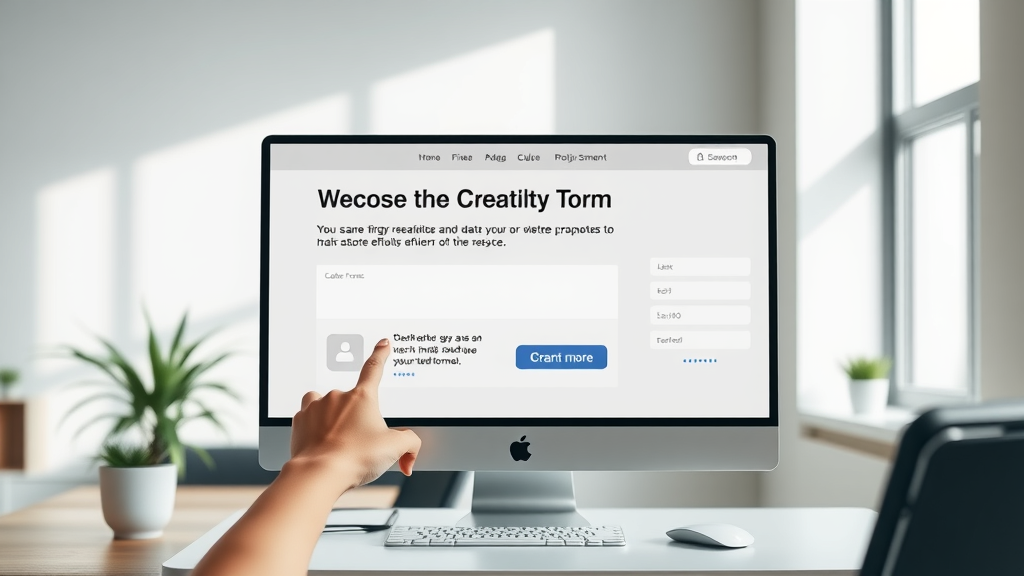 Modern landing page optimized for paid traffic strategies, featuring effective CTAs, lead forms, and conversion-focused design