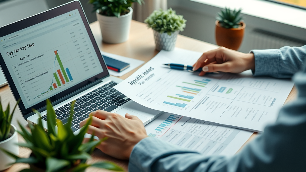 Financial analysis showing cap rate and operating expenses for RV park