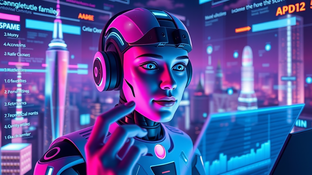 Innovative AI voice future concept, omnichannel avatar and real-time engagement analytics