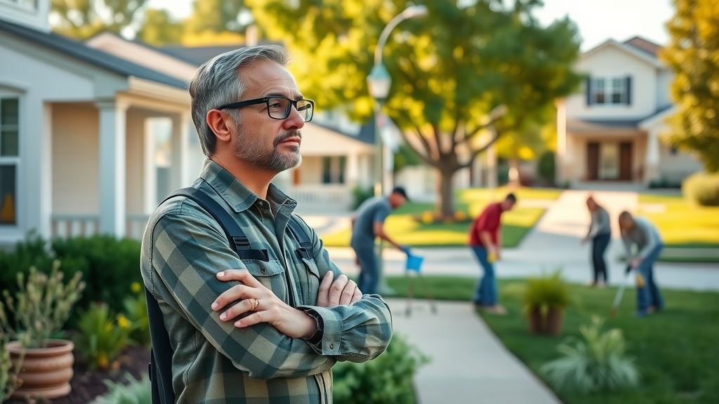 real estate flipping process project manager overseeing team renovated home curb appeal