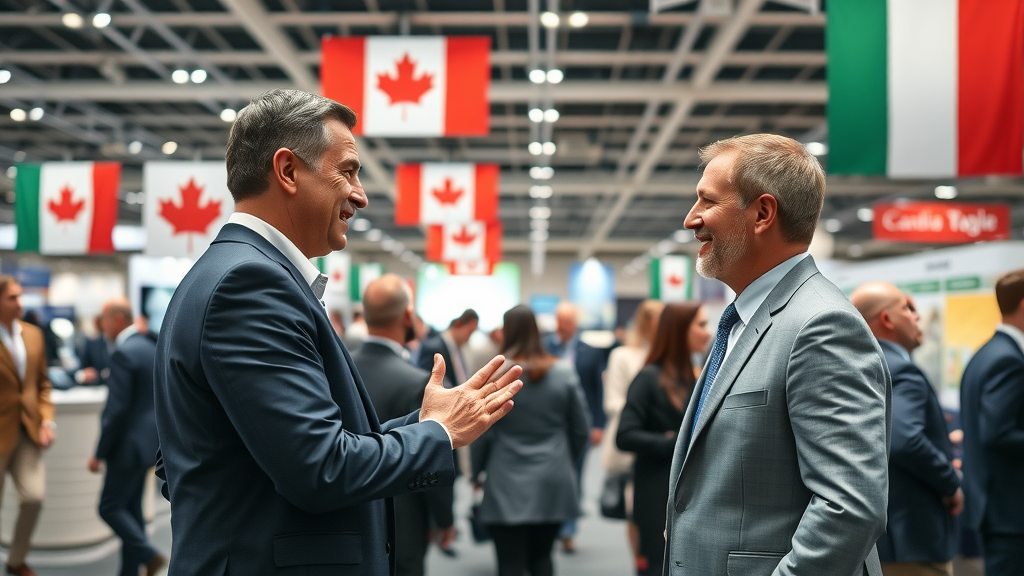 International professionals connecting at B2B networking events for global growth
