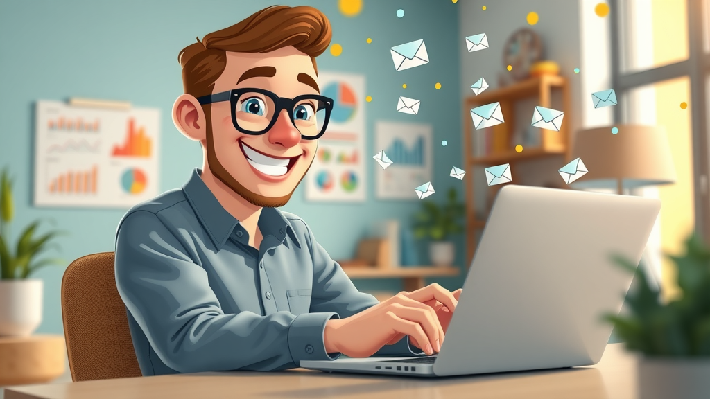marketer designing a personalized email marketing campaign for real-time results