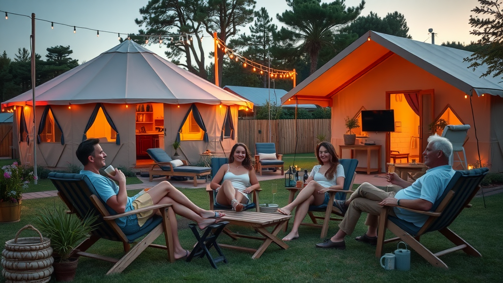 Maximizing RV park value through luxury glamping accommodations like yurts and cabins