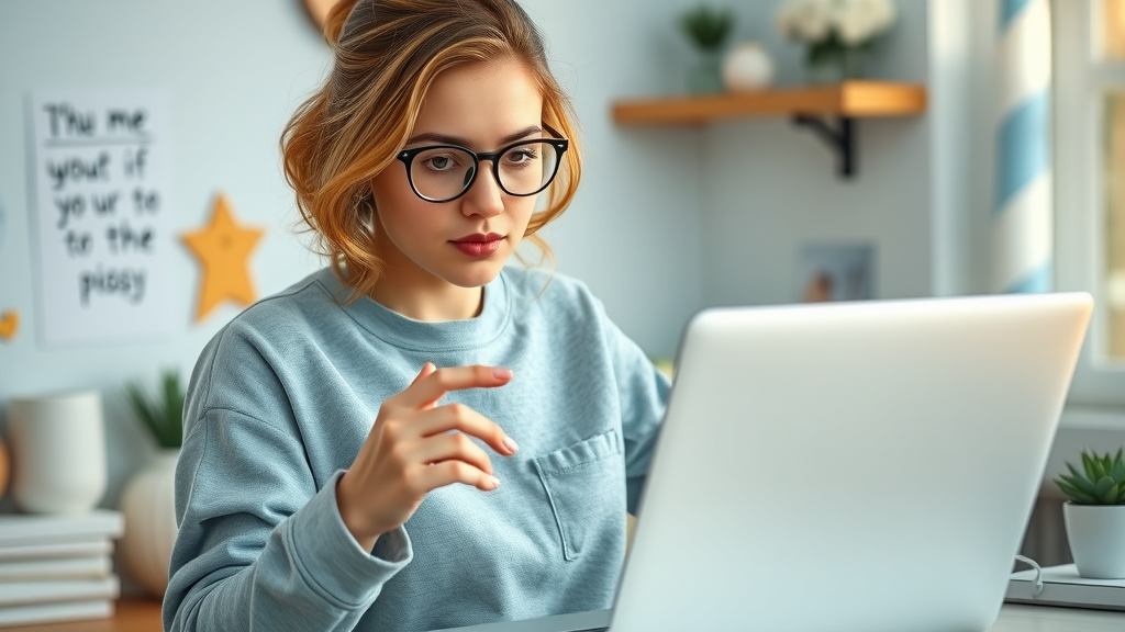 aspiring blogger starting authority blog with determination