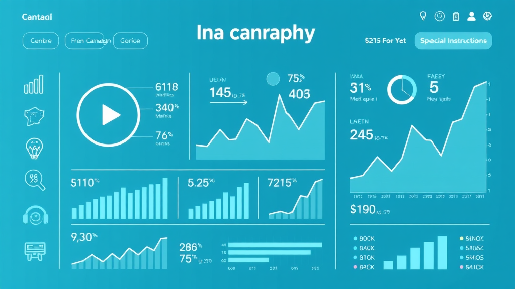 Measuring campaign effectiveness - infographic visualizing campaign metrics for social media and ad campaigns