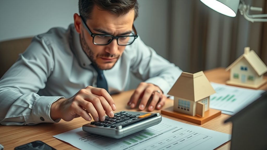 Accountant Calculating Profit Margins in House Flipping