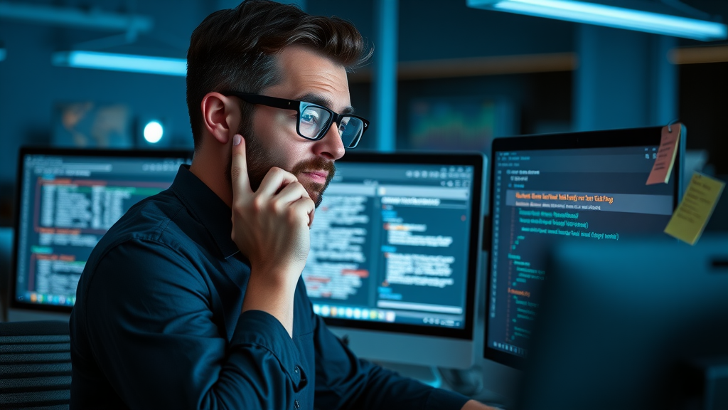 seo specialist troubleshooting technical seo crawl errors at night