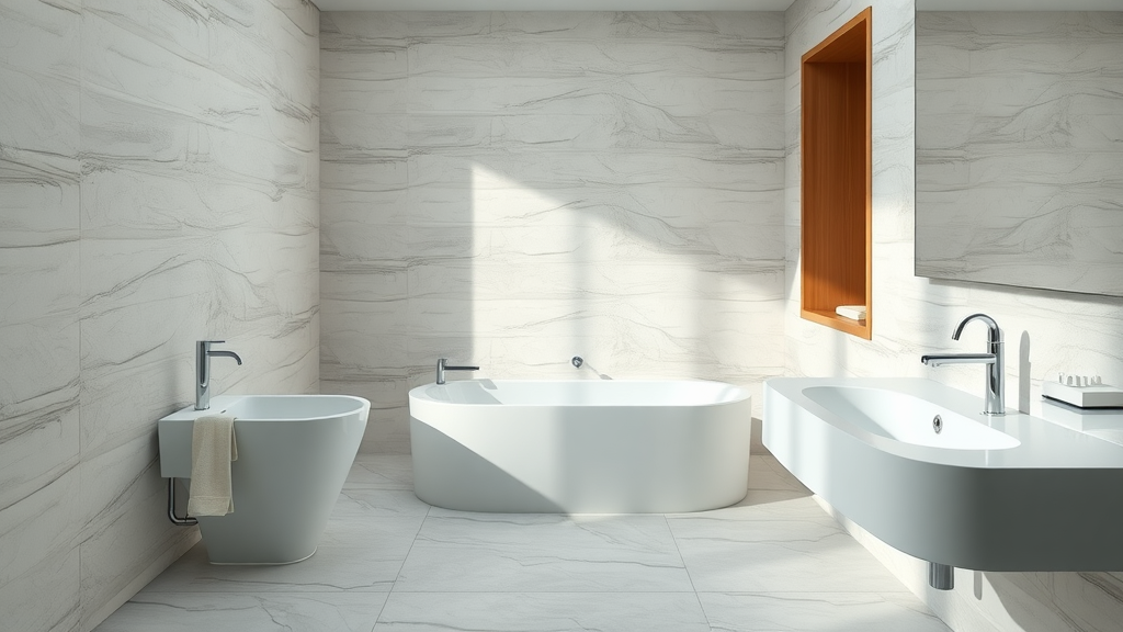luxurious modern bathroom after renovation with effective renovation budgeting