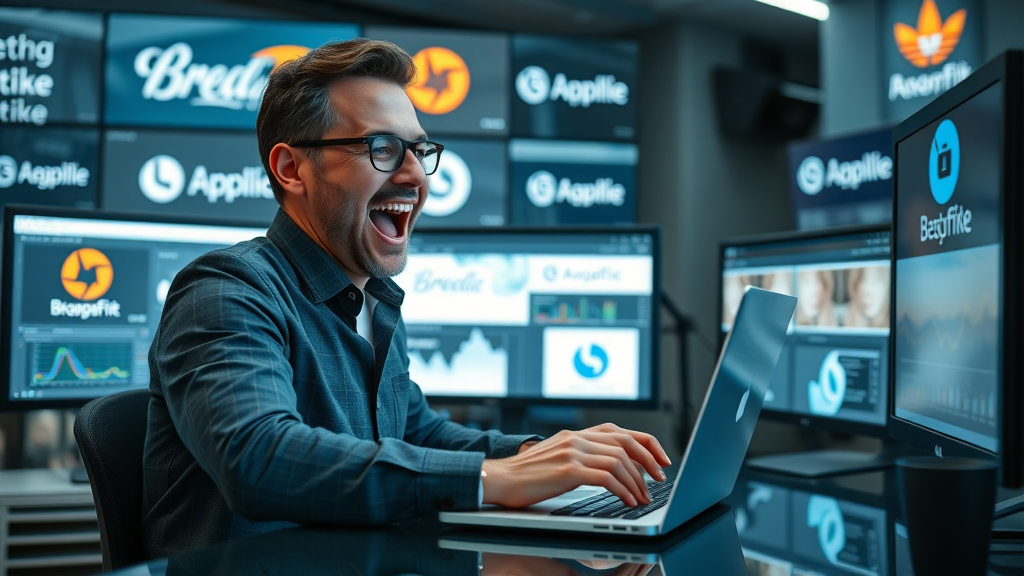 comprehensive branding tools setup for business branding, with digital software and analytics
