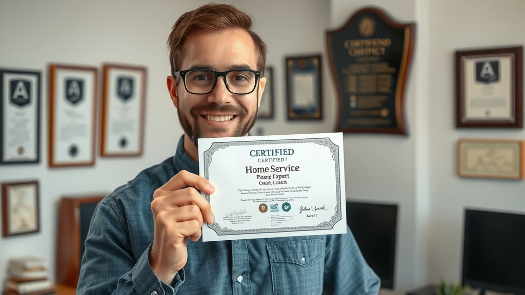 certified home service expert showing credentials trustworthy helpful blog content