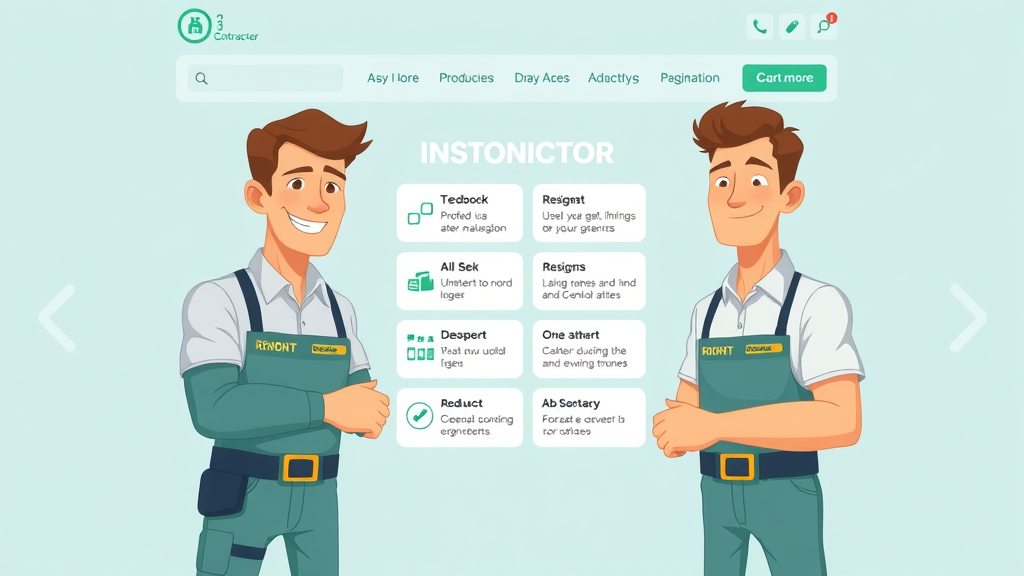 user-friendly contractor website layout, easy navigation and clear service pages under Google’s helpful content update
