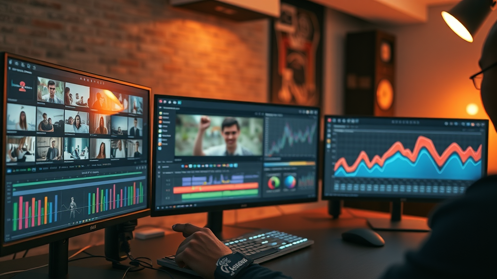 video marketing analytics editing dashboard optimized video content studio