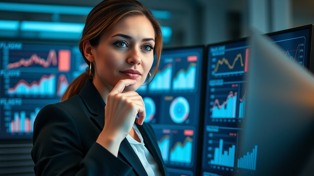 Phoenix businesswoman reviewing A/B testing results for email marketing campaigns