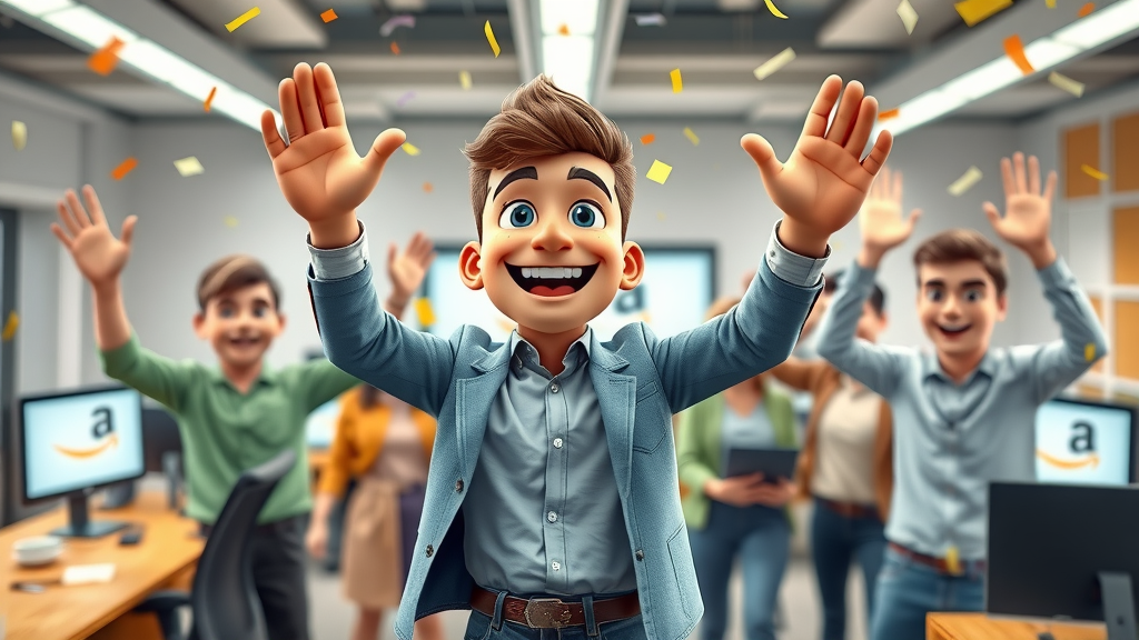 successful digital marketer celebrating milestone amazon affiliate earnings
