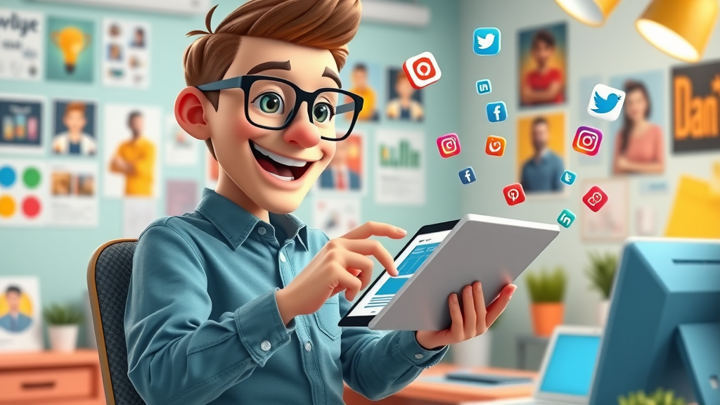 social media marketing creative marketer designing graphics for effective media campaigns