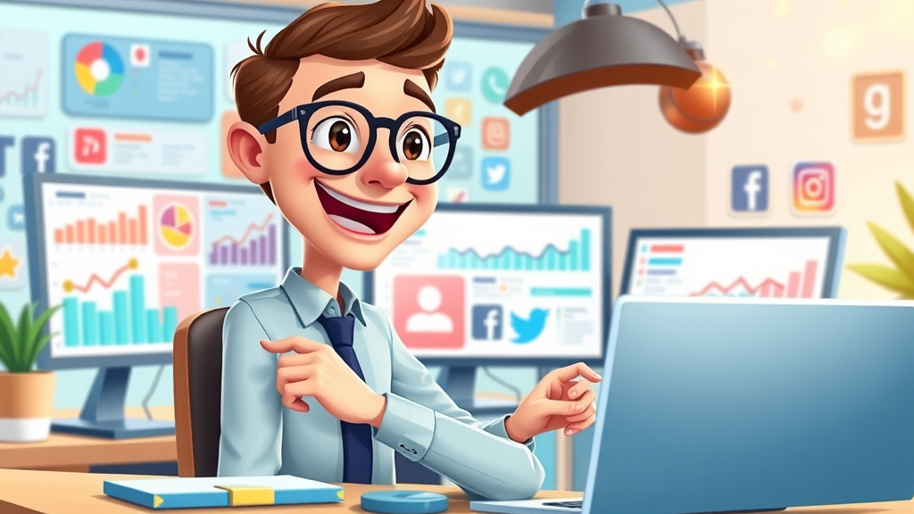 digital marketer monitoring and optimising social media paid traffic sources for businesses