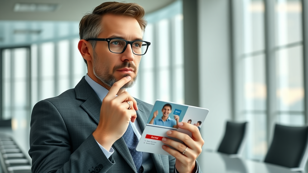 Marketing professional holding promotional product enhancing brand loyalty