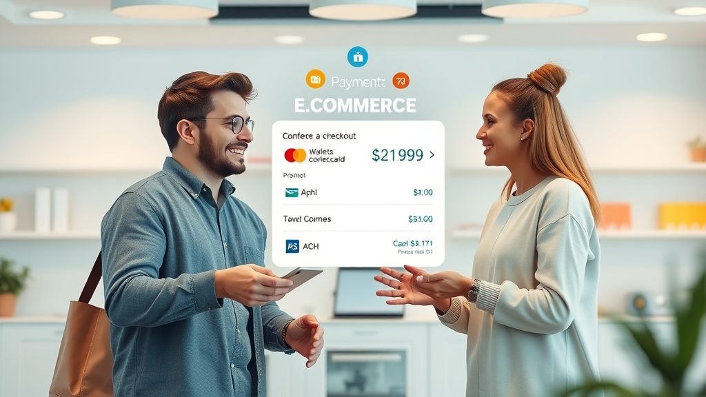 Customers enjoying error-free ecommerce payment processing with diverse payment methods.