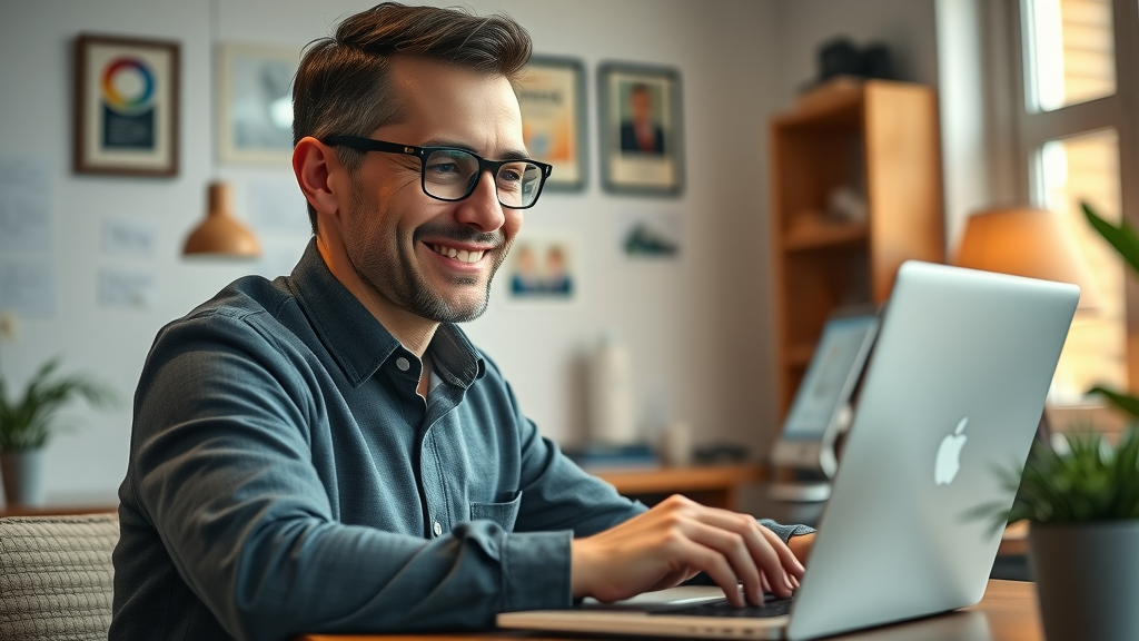 google business profile optimization - small business owner updating page