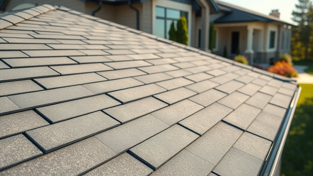Close-up of flawless roof installation by expert roofing contractor