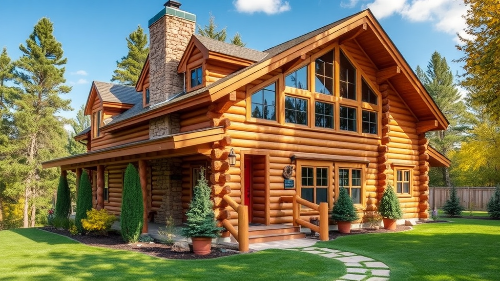 unique character, full scribe log home style, precision craftsmanship, types of log homes, natural woodgrain