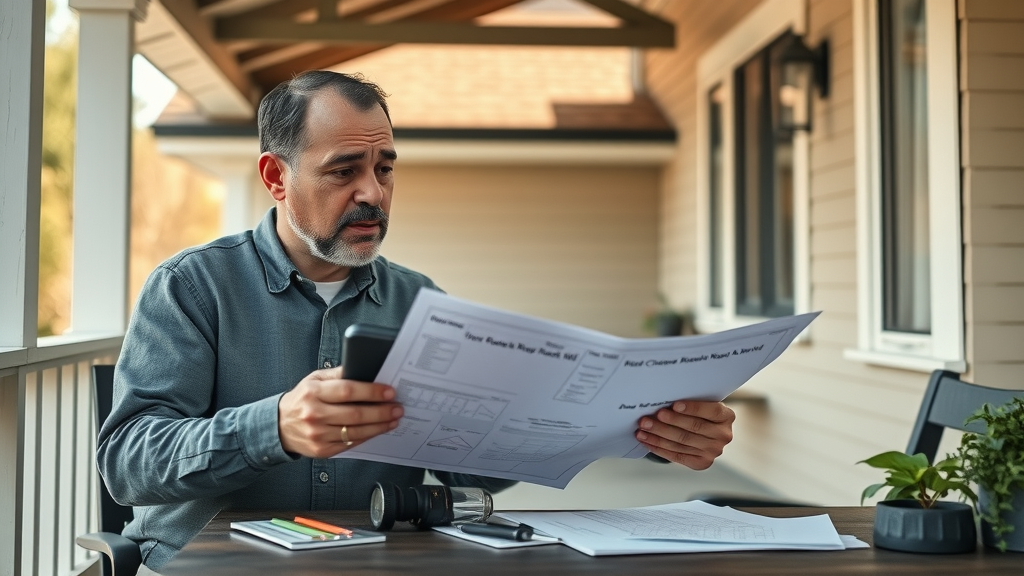 Homeowner consulting roofing contractor for expert repair advice