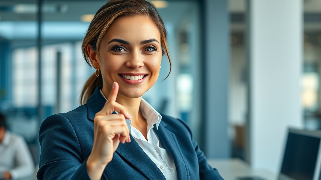 Strategic businesswoman building a digital trust network symbolizing long-term trust