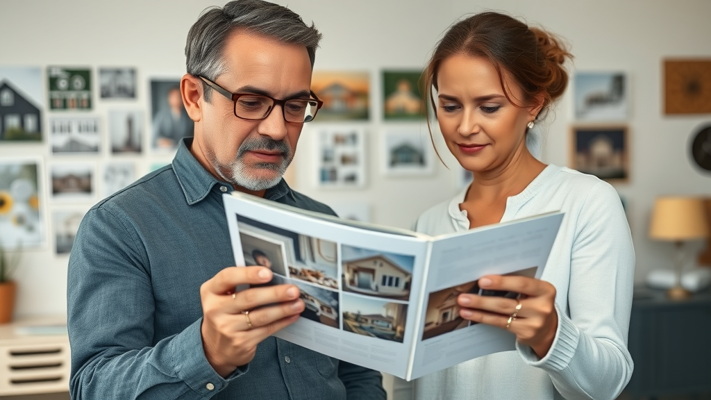 insurance billed flood damage company showing homeowner a before-and-after step-by-step restoration photo book with building materials replacement